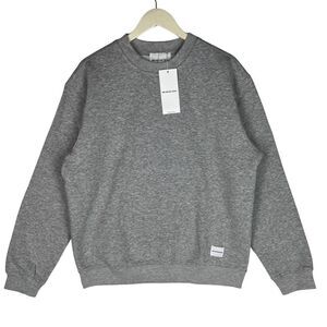 New MKI Miyuki Zoku Pullover Grey Crew Neck Cotton Sweatshirt Fleece Inner US L